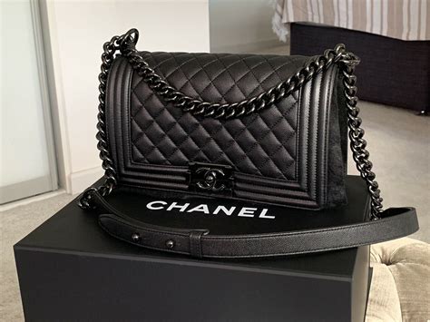 chanel boy all black|chanel so black black bag.